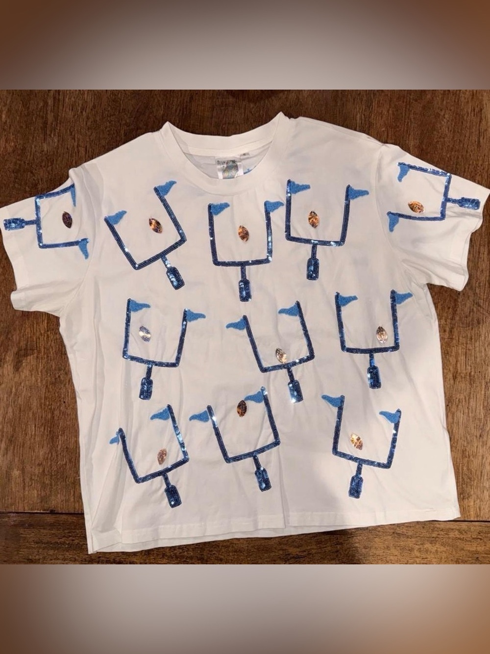 Queen of Sparkles football top